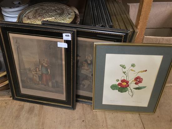 Cries of London, and flower prints(-)